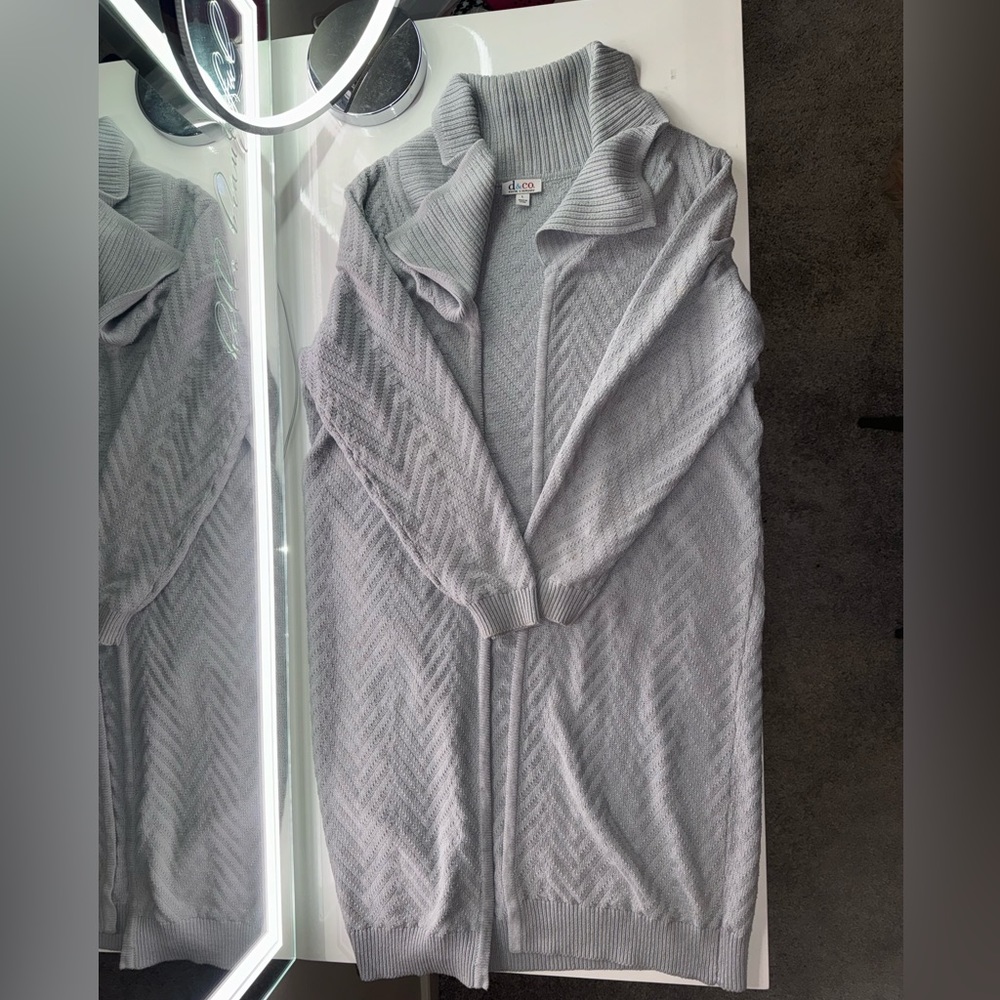 Grey Full Length Sweater L